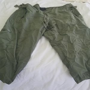 Torrid Army Green Cargo Crop